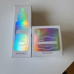 Klairs Vitamin Drop & E Mask duo - Säljer Klairs Freshly Juiced Vitamin Drop (35 ml) och Freshly Juiced Vitamin E Mask (15 g). Helt oanvänt och obruten förpackning. 