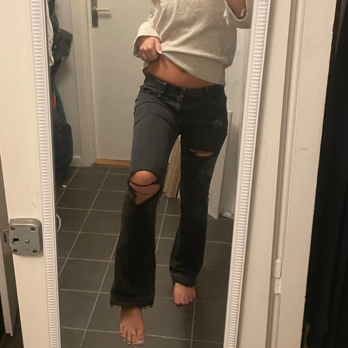 Lågmidjade jeans  - 1