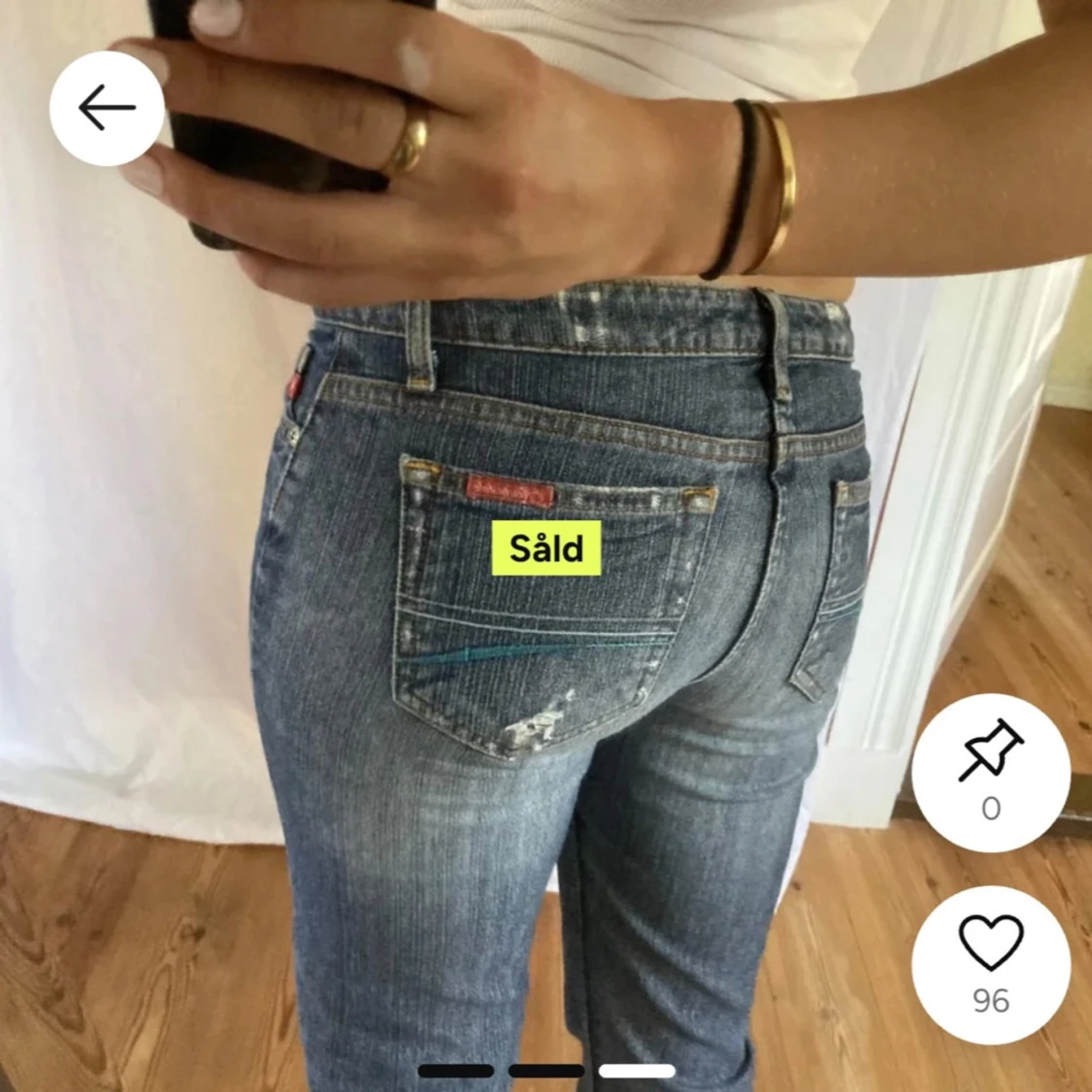 Lågmidjade jeans - 2