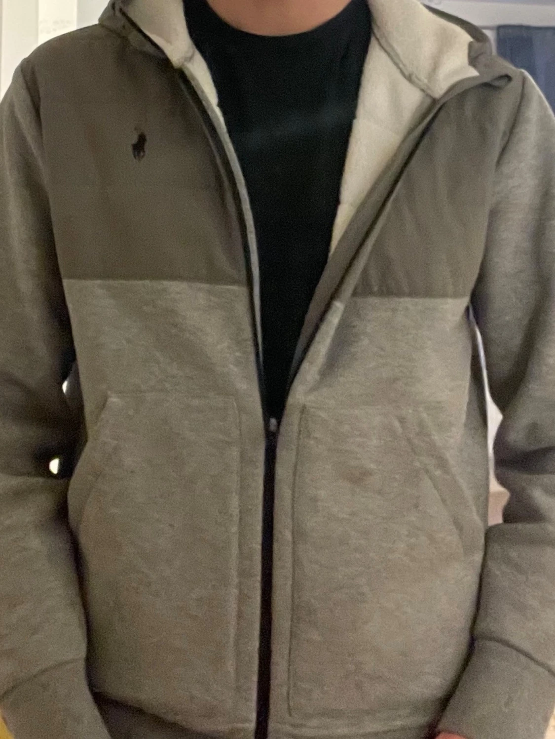 Ralph lauren cardigan grå - 1
