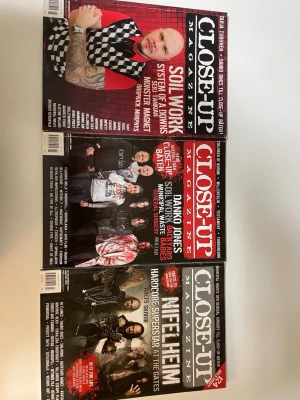 Close-Up Magazine (nr 96, 97, 99) - Tre nummer av Close-Up Magazine, Sveriges ledande tidning om hårdrock och metal. Perfekt för dig som vill läsa om band som Soilwork, Nifelheim, Danko Jones, System of a Down och många fler. Fylld med intervjuer, recensioner och inspiration för musikälskare.
