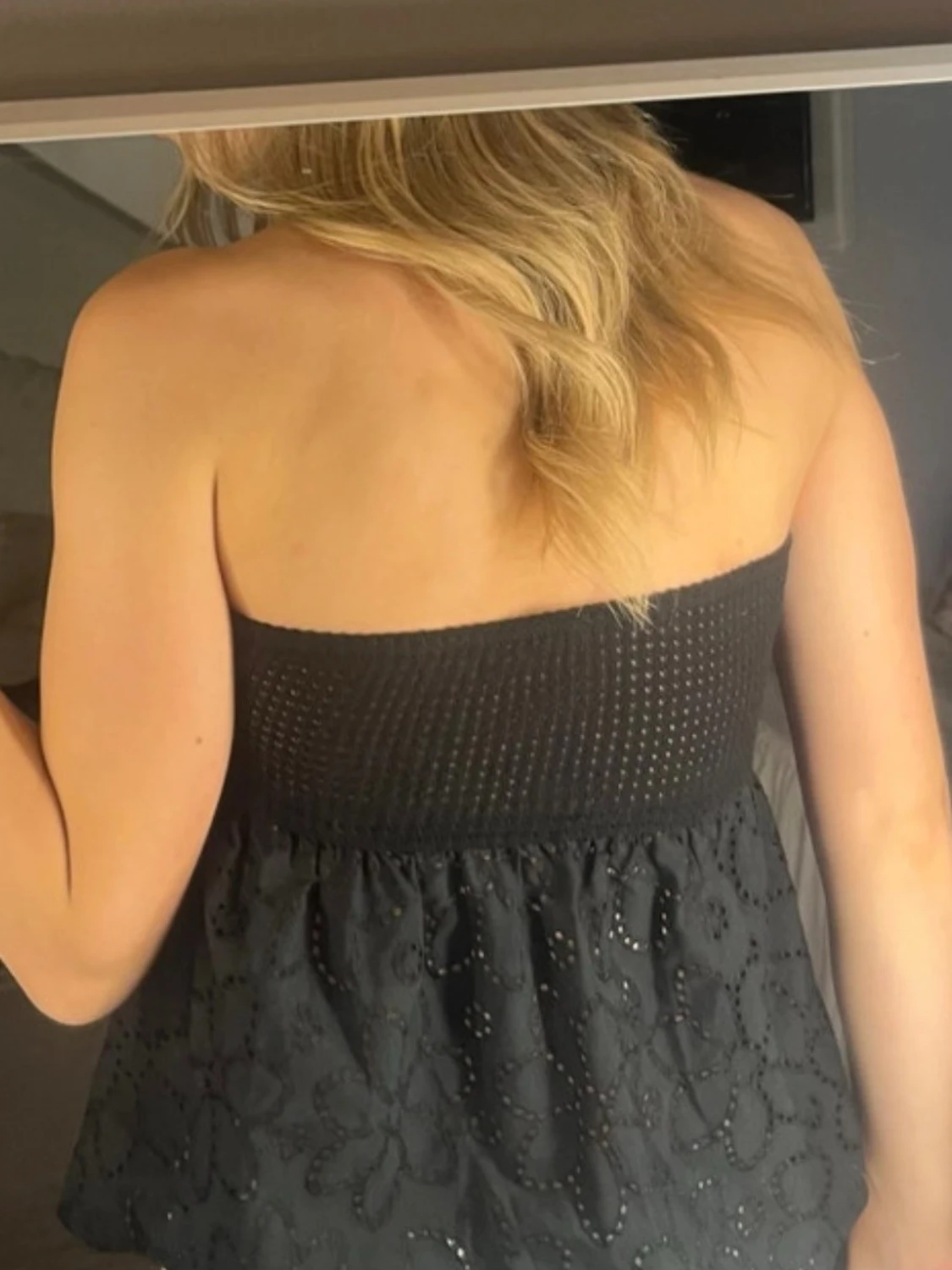 Svart bandeau topp - 2