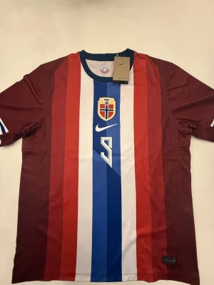 Erling Haaland Norge 25/26 Fotbollströja  - Fotbollströjor i storlek L. Helt ny och oanvänd, med tag kvar. Detaljrik i inofficiell version. 