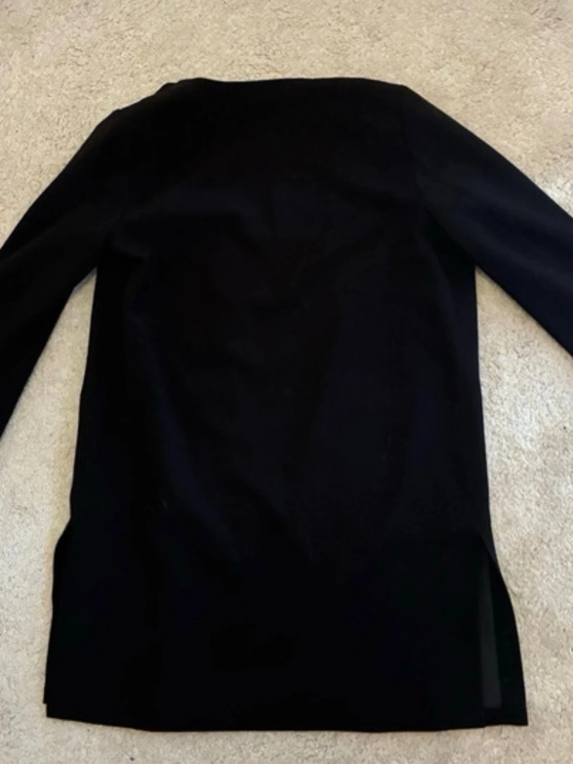 Svart kavaj med öppen front - 1