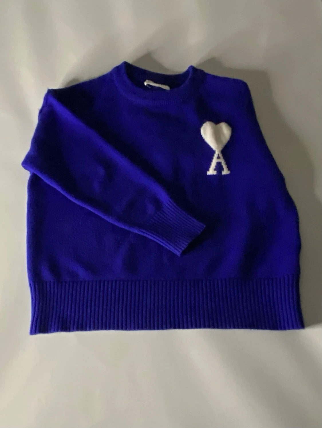 Blå stickad tröja från Ami Paris - 3