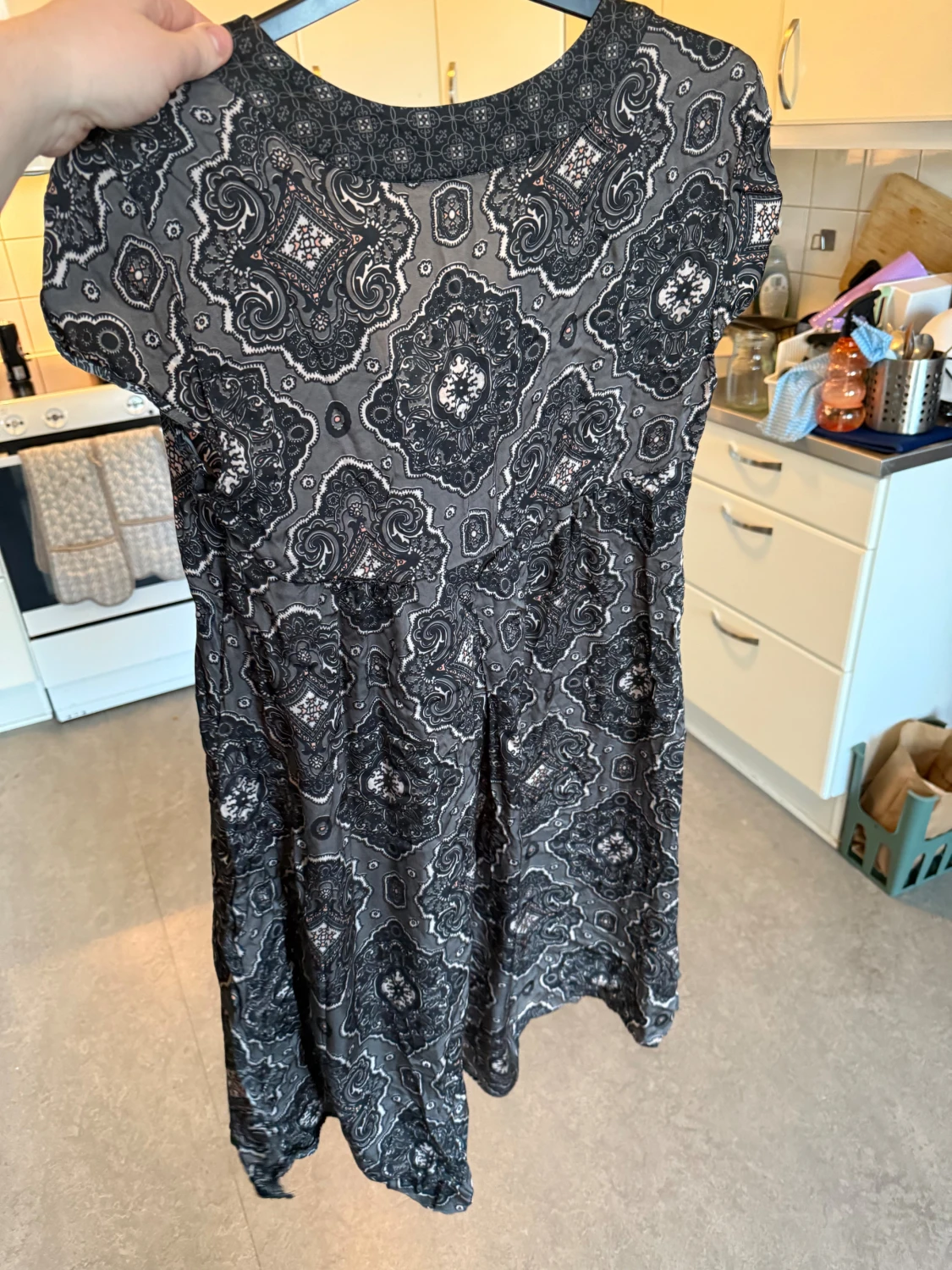 Svart och grå mönstrad Odd Molly klänning - 4