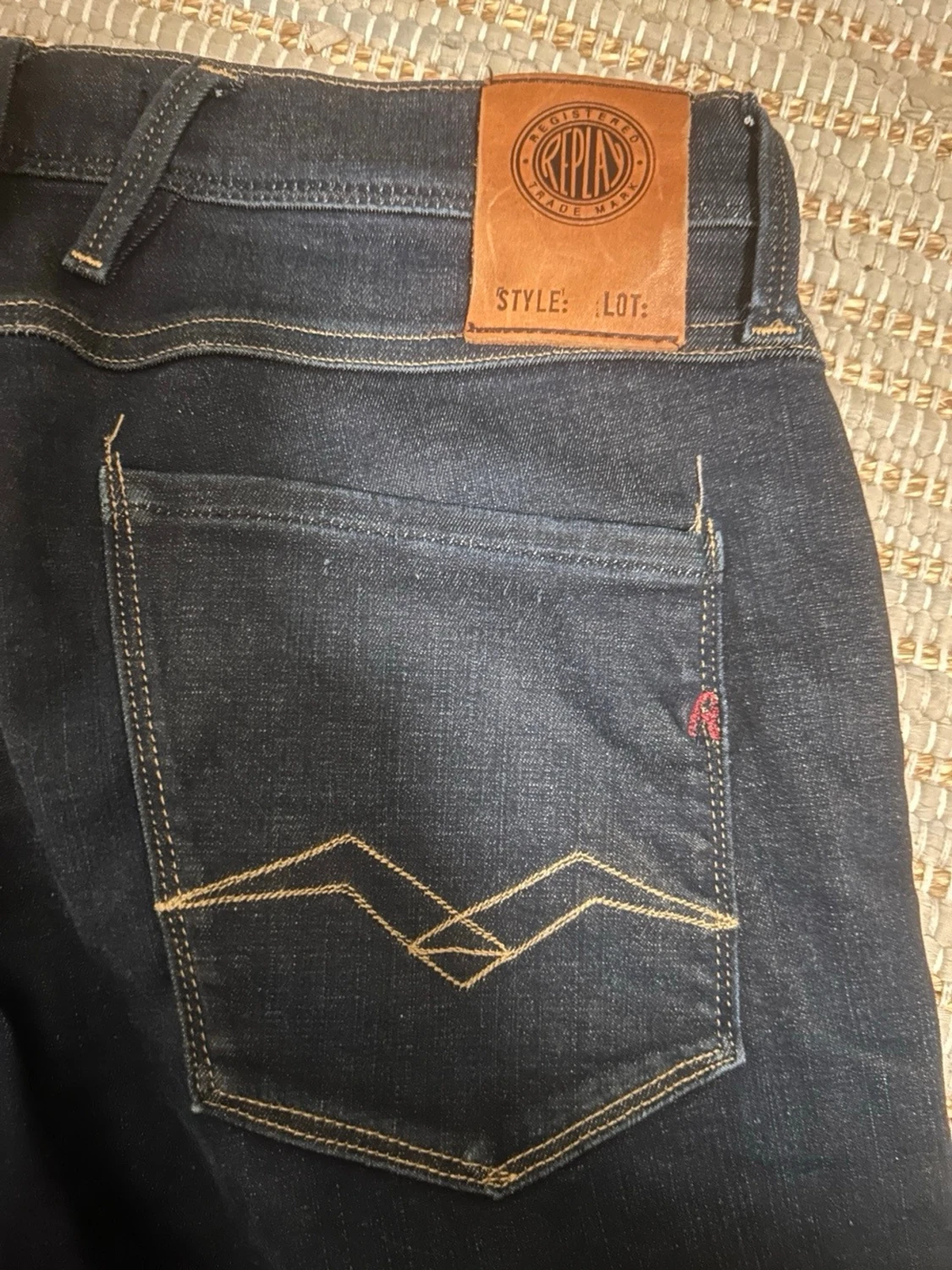 Replay Hyperflex mörkblå jeans - 2