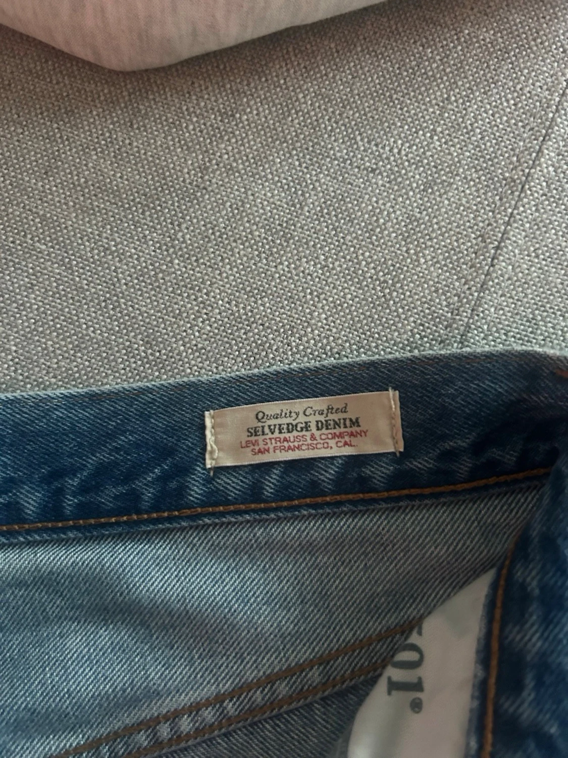 Levi's 501 ljusblå jeans straight fit - 4