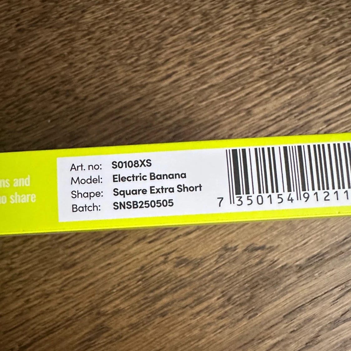 Switch Nails Electric Banana Square Extra Short - 1