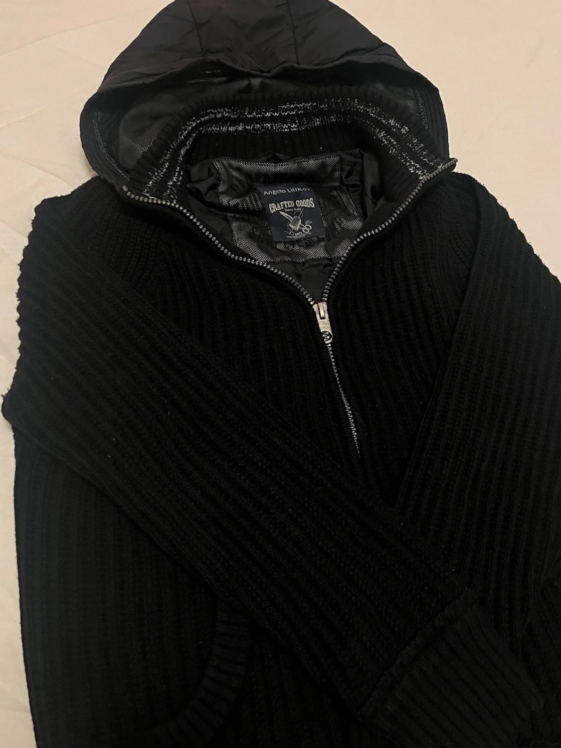 Stickad fodrad cardigan  - 4