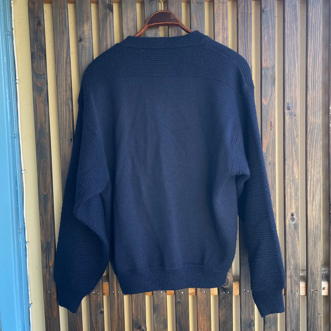 Mörkblå cardigan från Florentino 100% kvalité  - 2