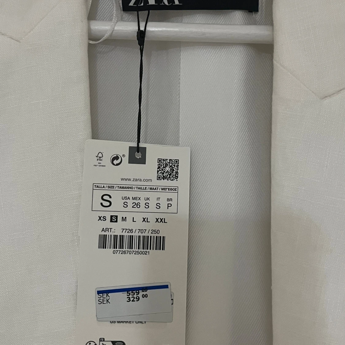 Vit linne kavaj/kostym - 2