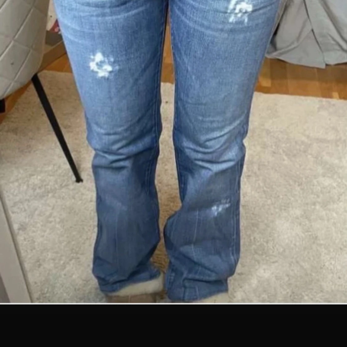 Lågmidjade blå bootcut jeans disel jeans  - 1