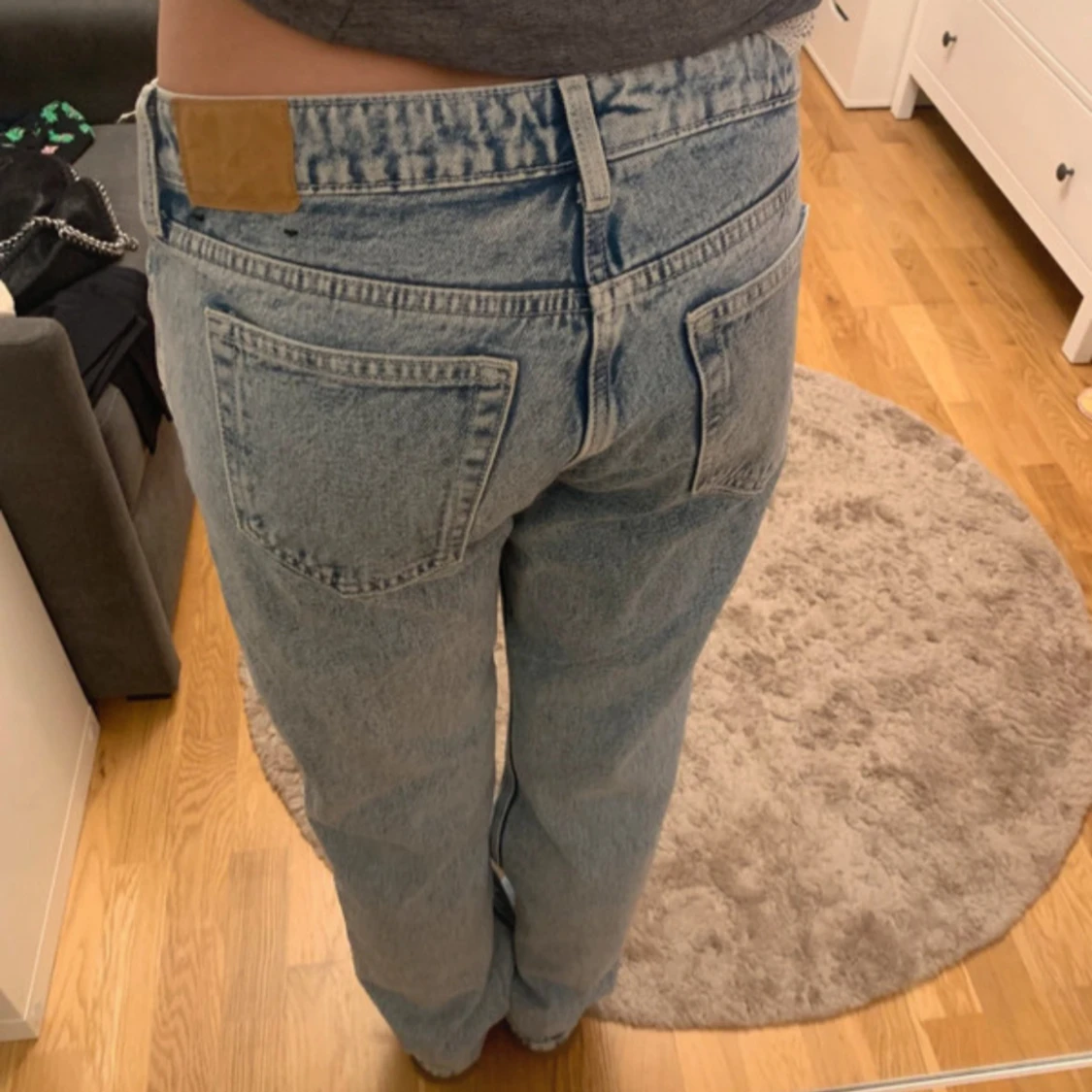 Weekday Arrow ljusblå straight jeans - 1