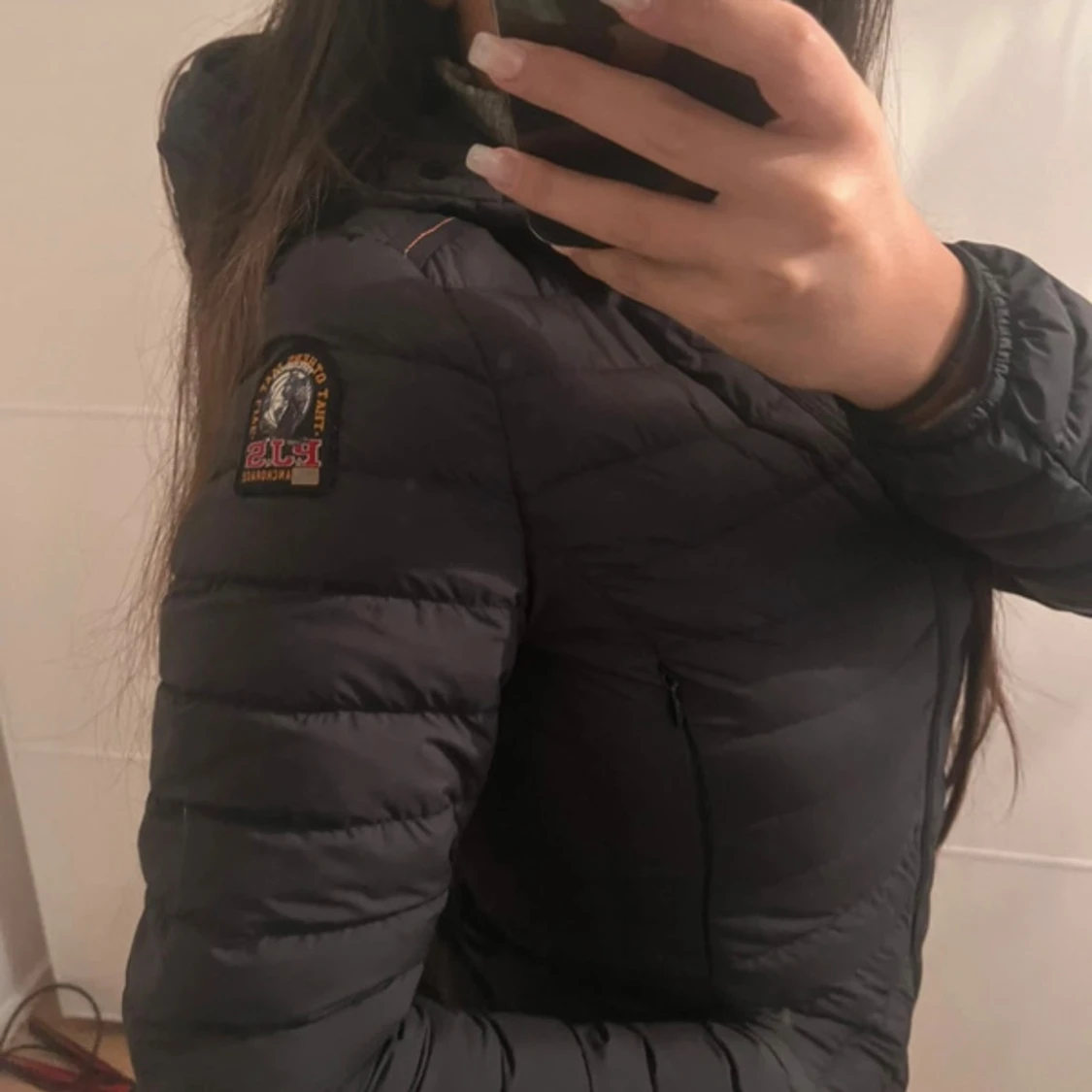 Svart lång dunjacka Parajumpers - 2