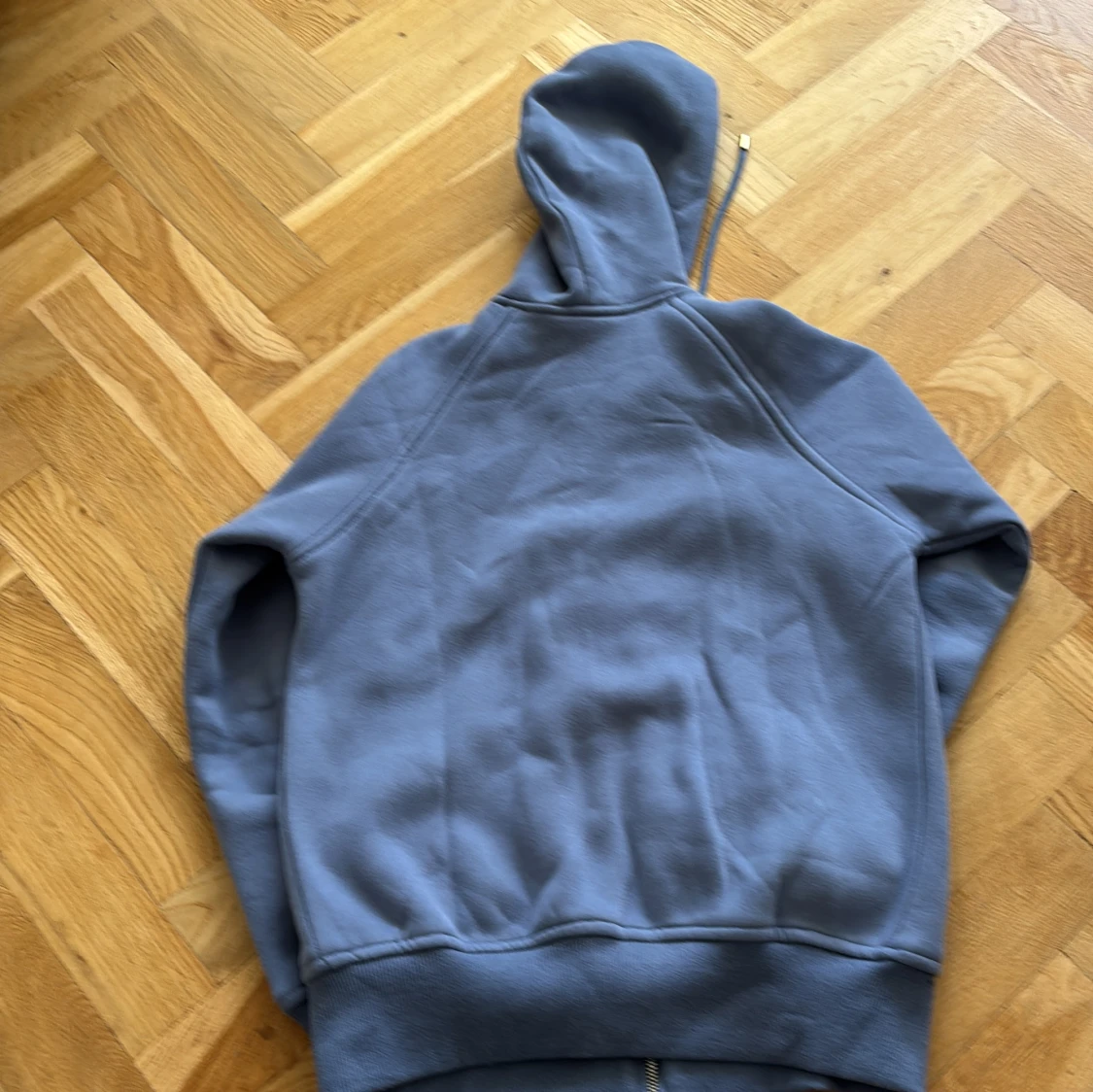 Blå hoodie från Burberry med dragkedja - 3