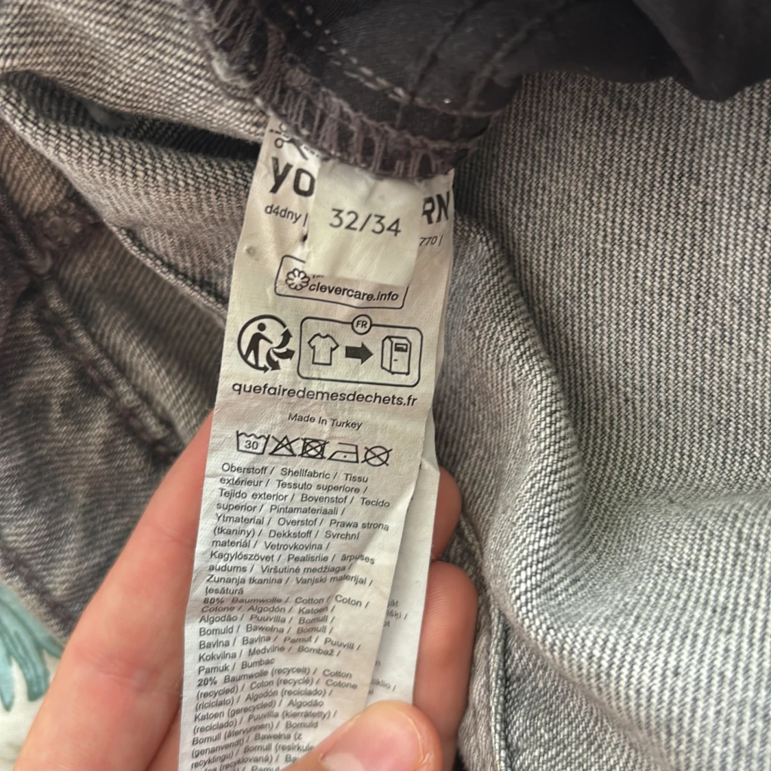 Grå cargopants från YOURTURN 32/34 - 3