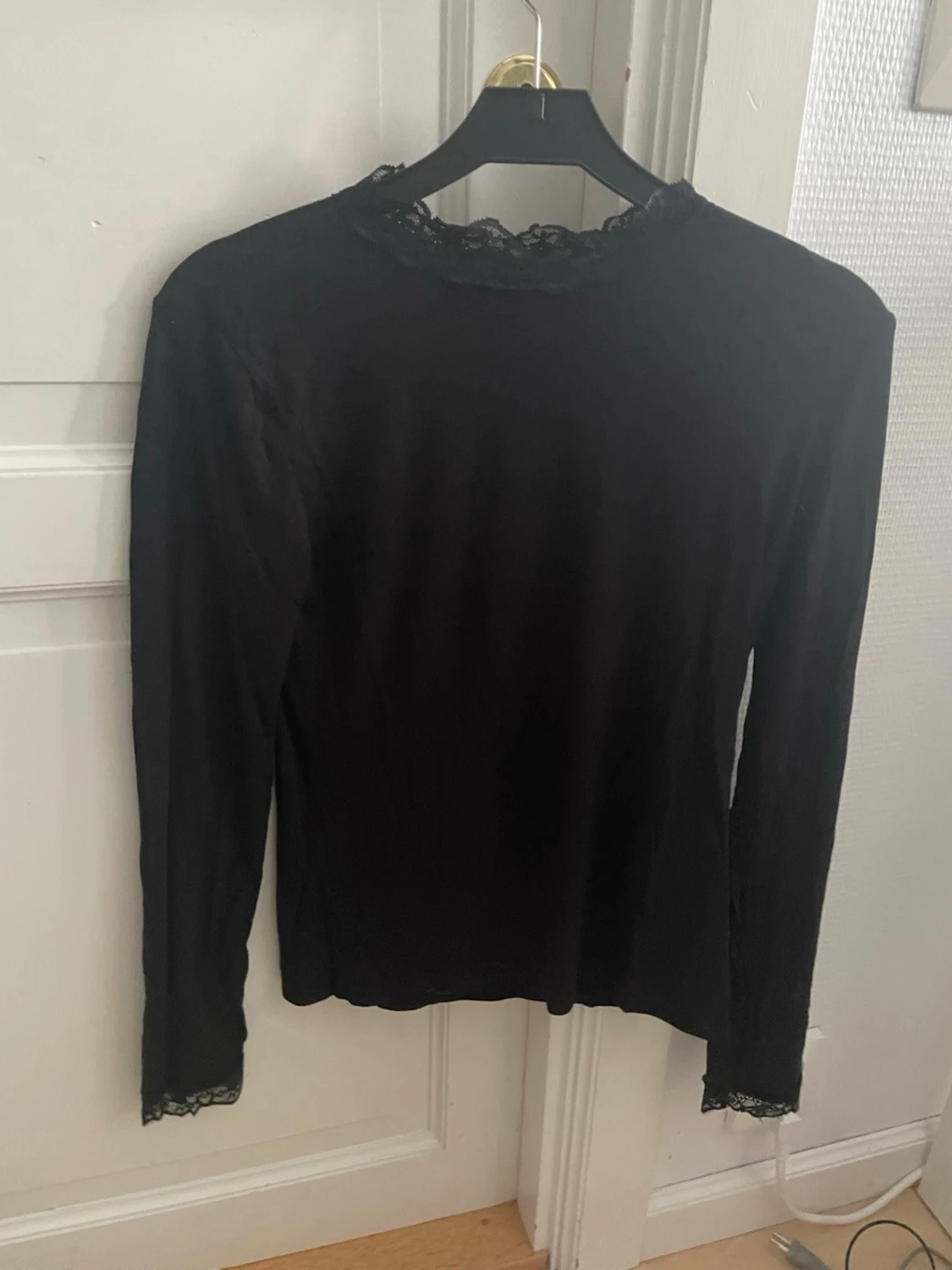 Svart långärmad spetsblus Vero Moda - 3