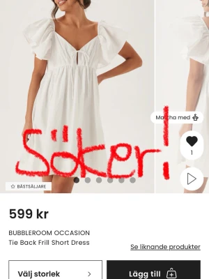 Söker denna klänning i storlek MEDIUM - Vit klänning sökesss