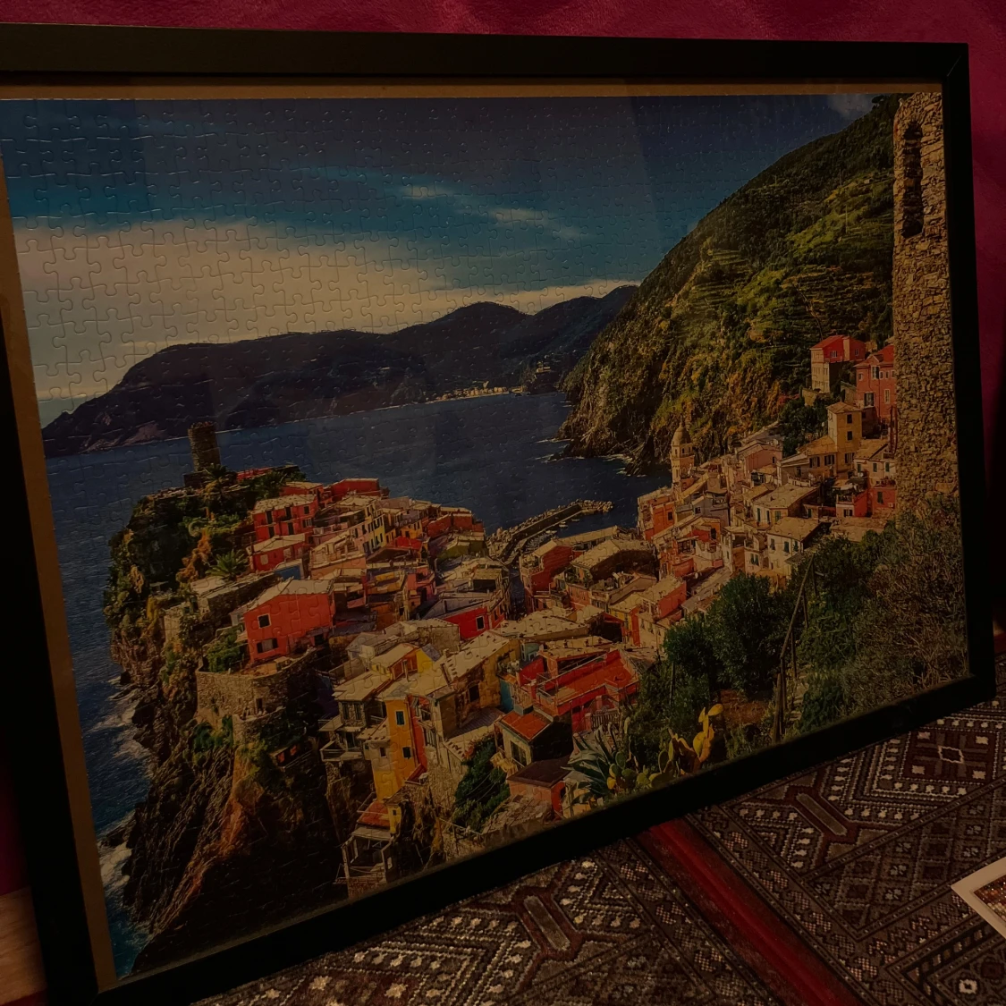 Inramat pussel med havsmotiv