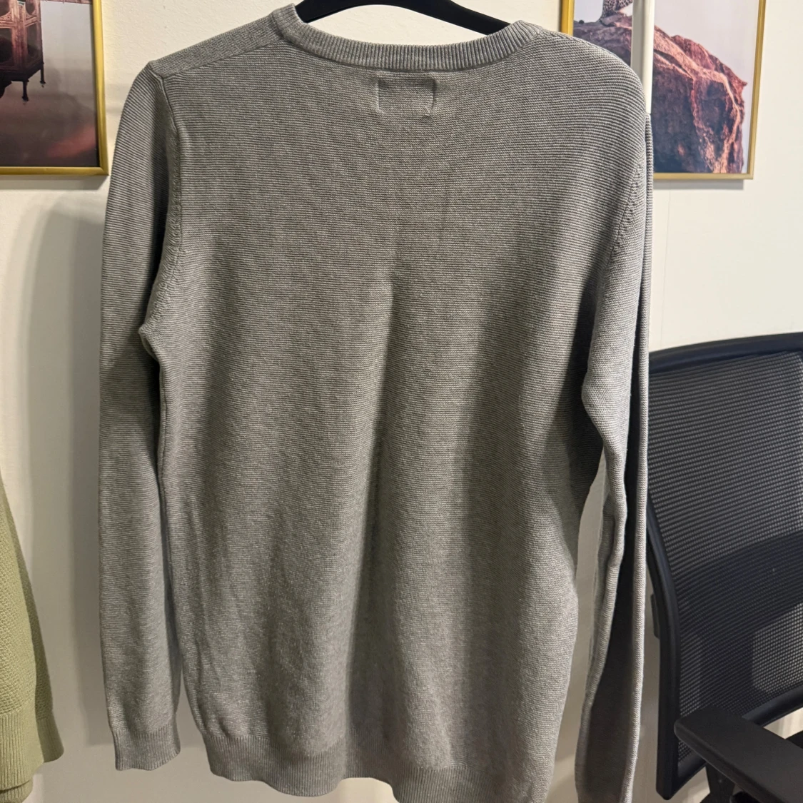 Grå stickad tröja från Pull&Bear - 1