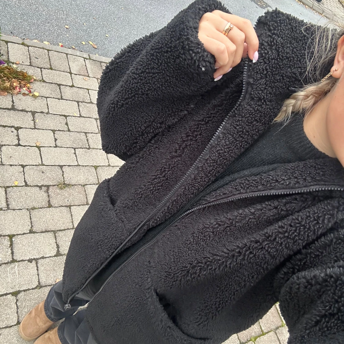 Svart teddyjacka från NA-KD - 1