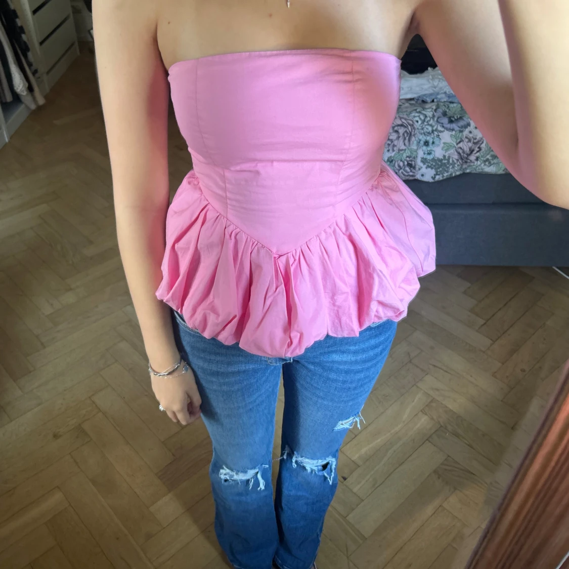 Rosa volang tubtopp - 1