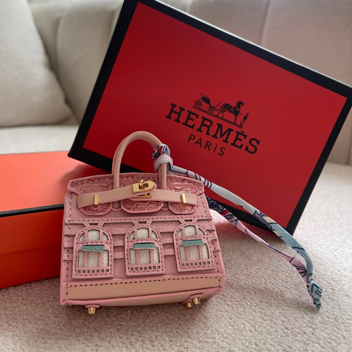  Rosa minihandväska med mönster - 2