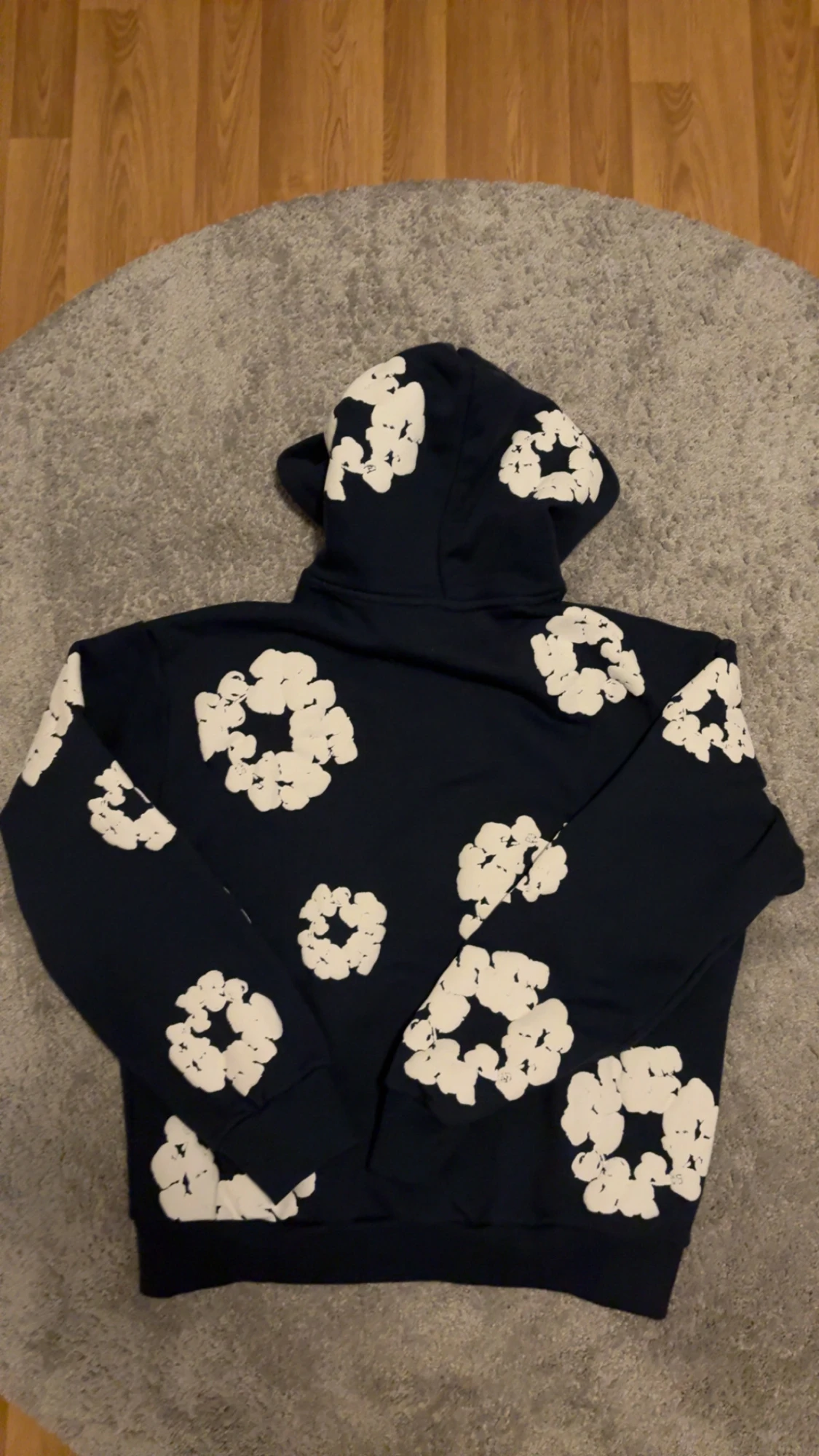 Mörkblå Denim tears Hoodie  - 4