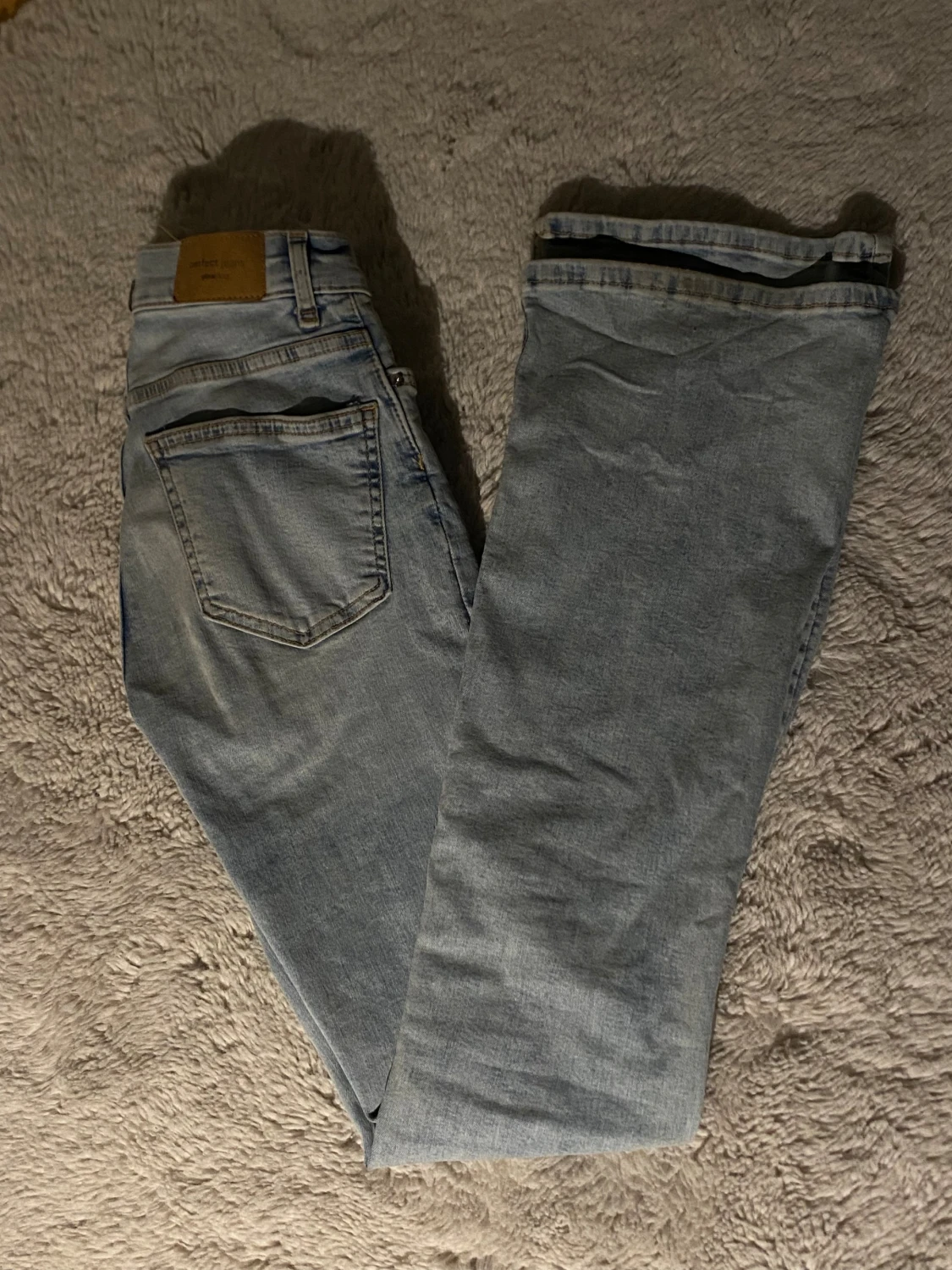 Ljusblå bootcut jeans - 3