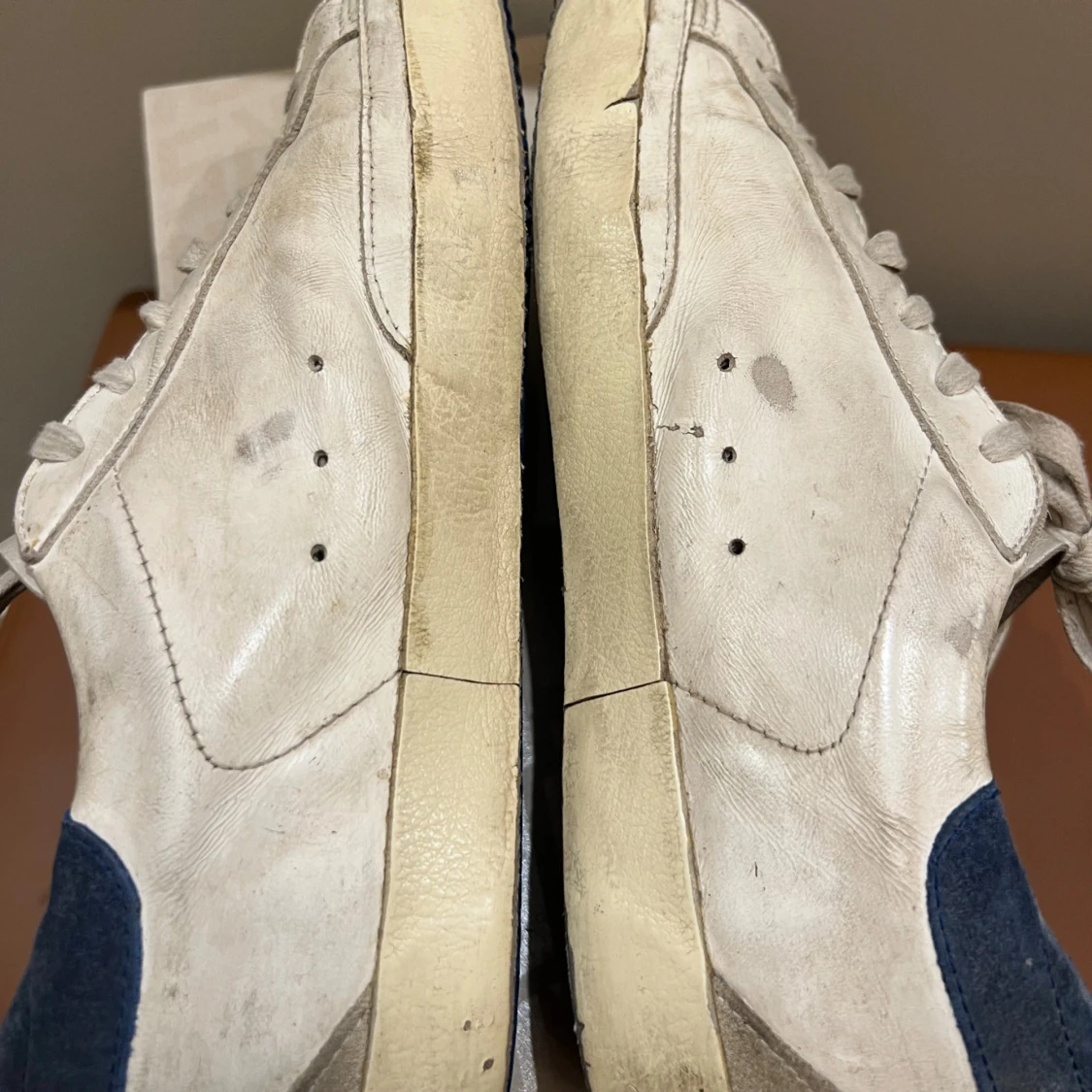 Golden Goose Superstar sneakers vit/blå - 4