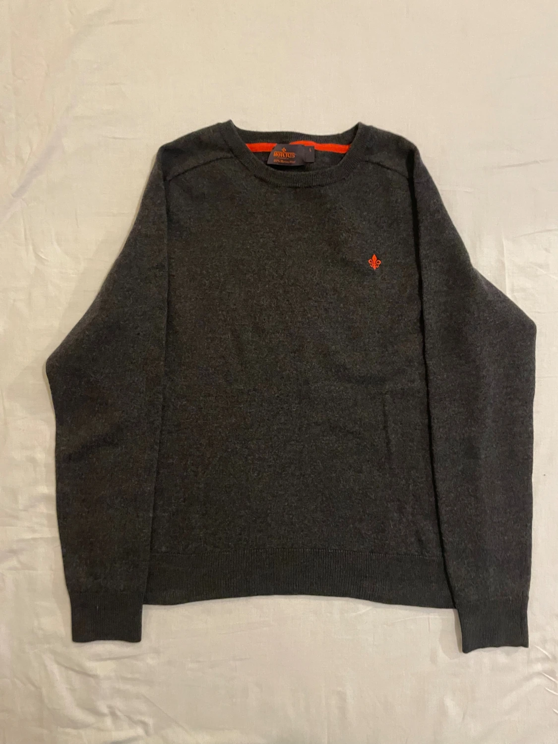 Mörkgrå merinoullströja Morris s - 1