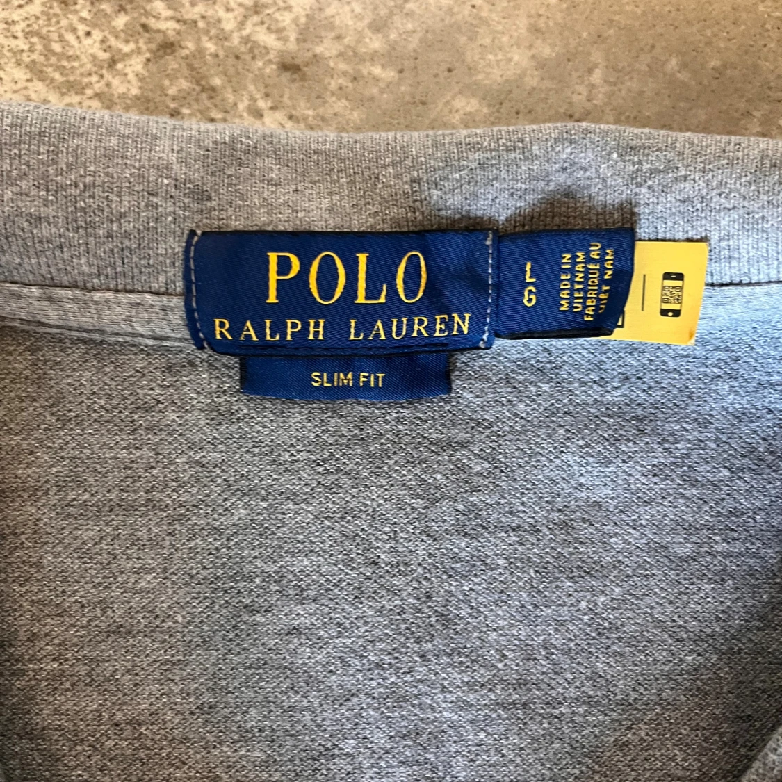Grå Polo Ralph Lauren piké, slim fit - 4