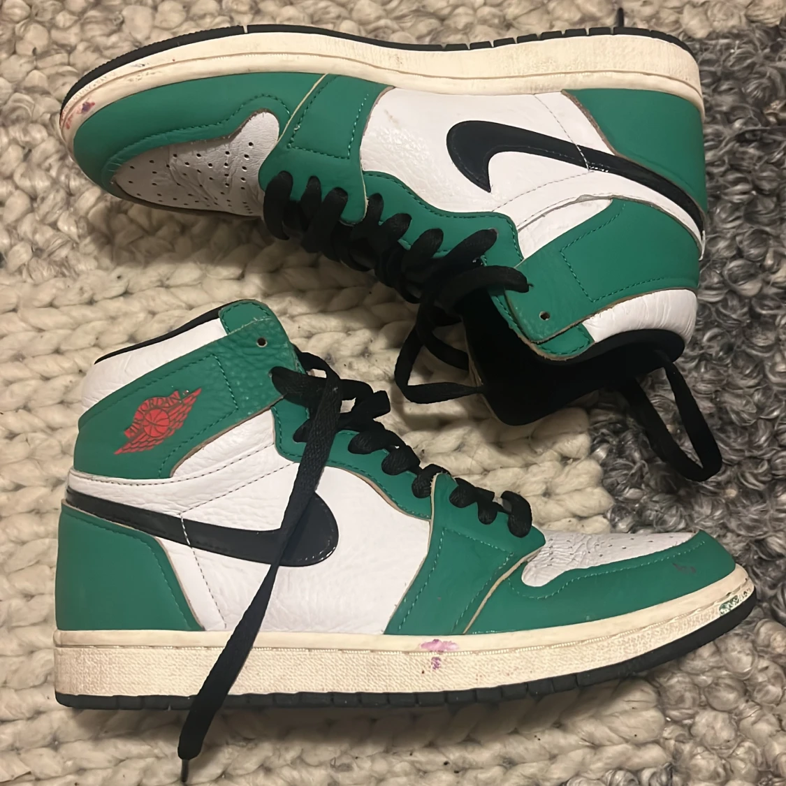Nike Air Jordan 1 gröna sneakers