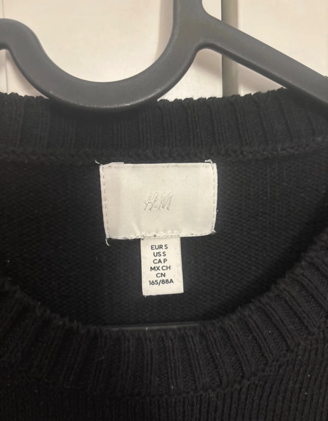 Svartvit randig stickad tröja H&M - 1