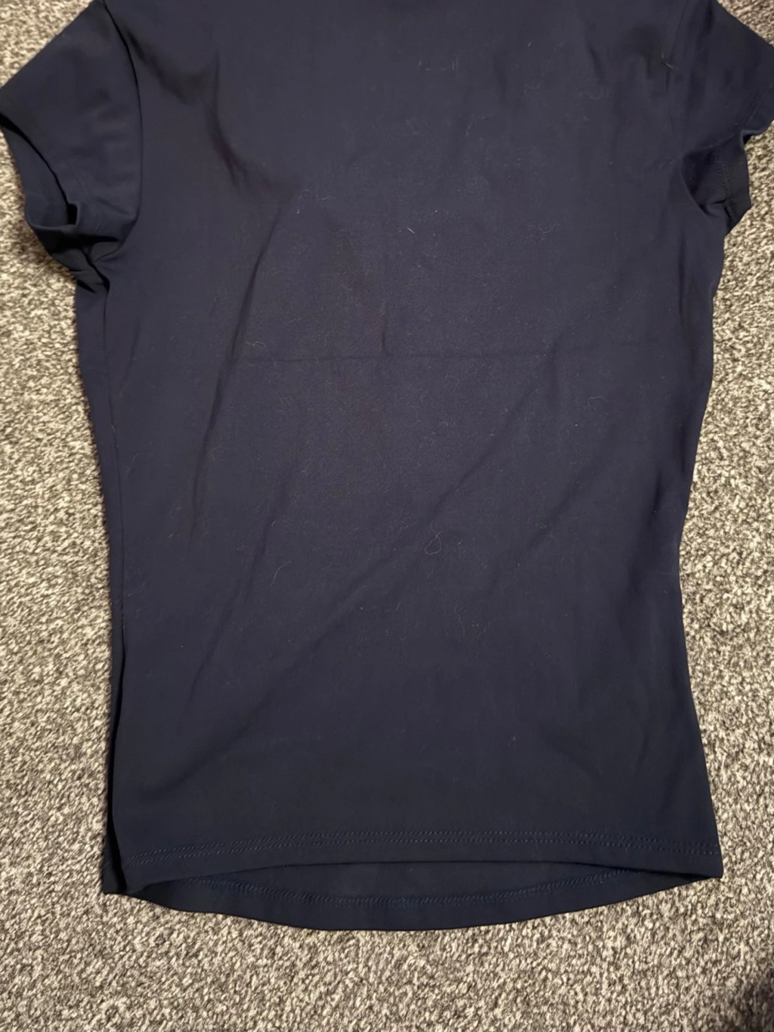 Mörkblå kortärmad polotopp Garage - 2