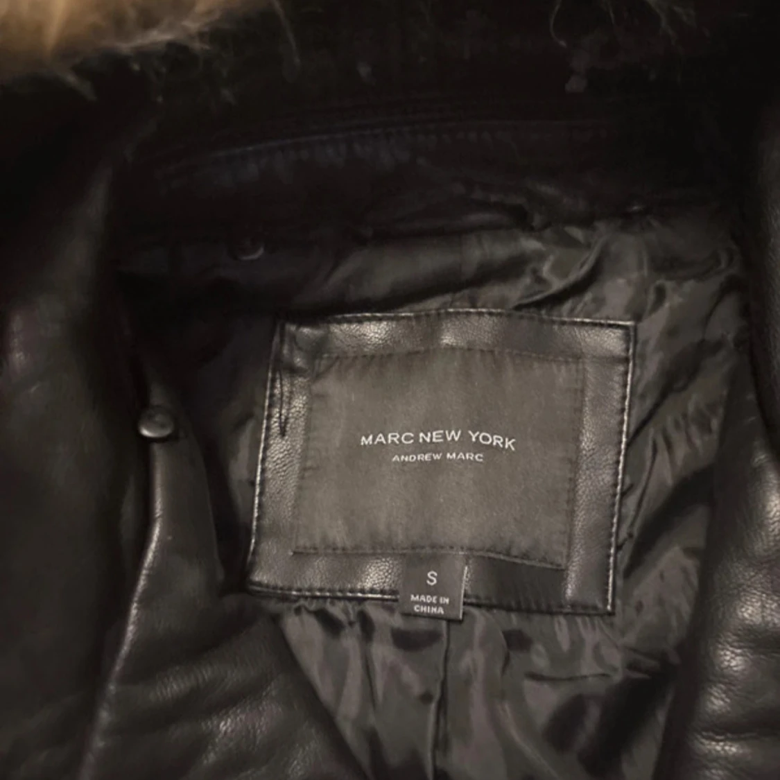 Svart skinnjacka Marc New York S - 2