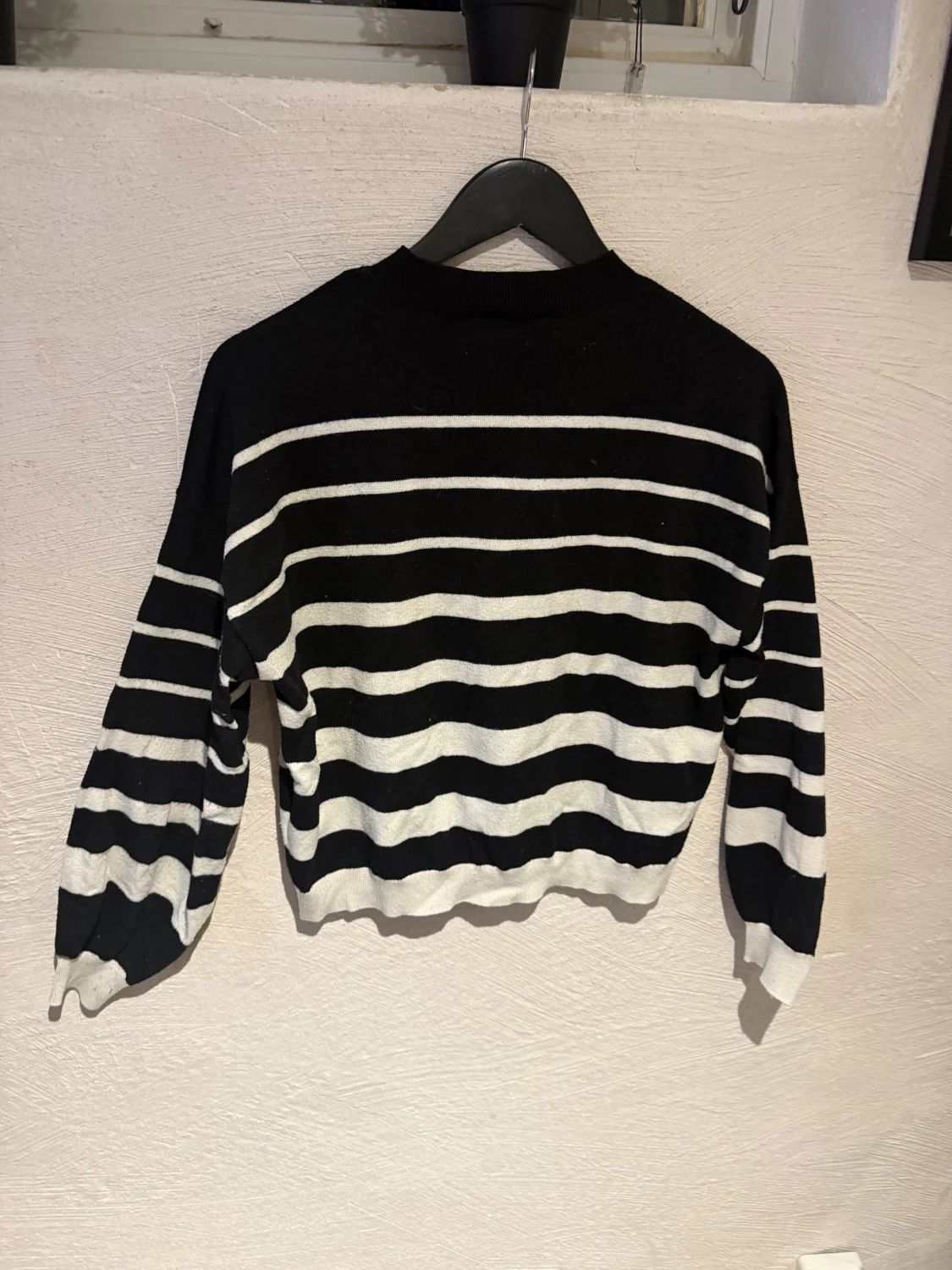 Svartvit randig stickad tröja Vero Moda - 1