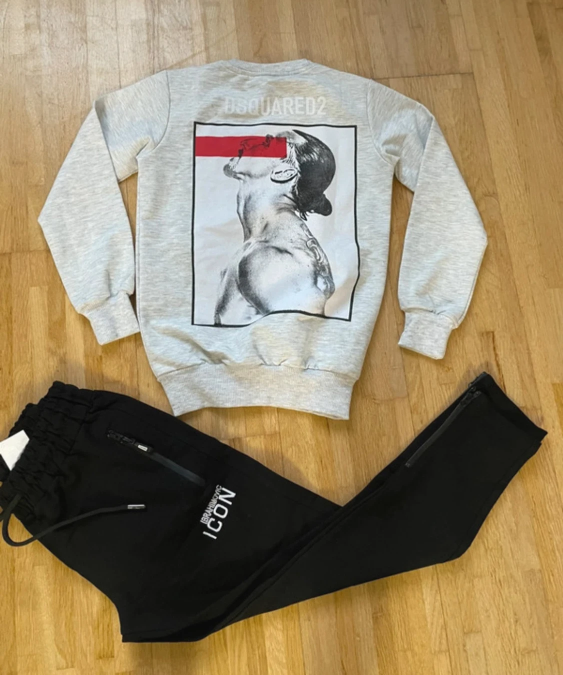 Grå ICON sweatshirt DSQUARED2 - 1