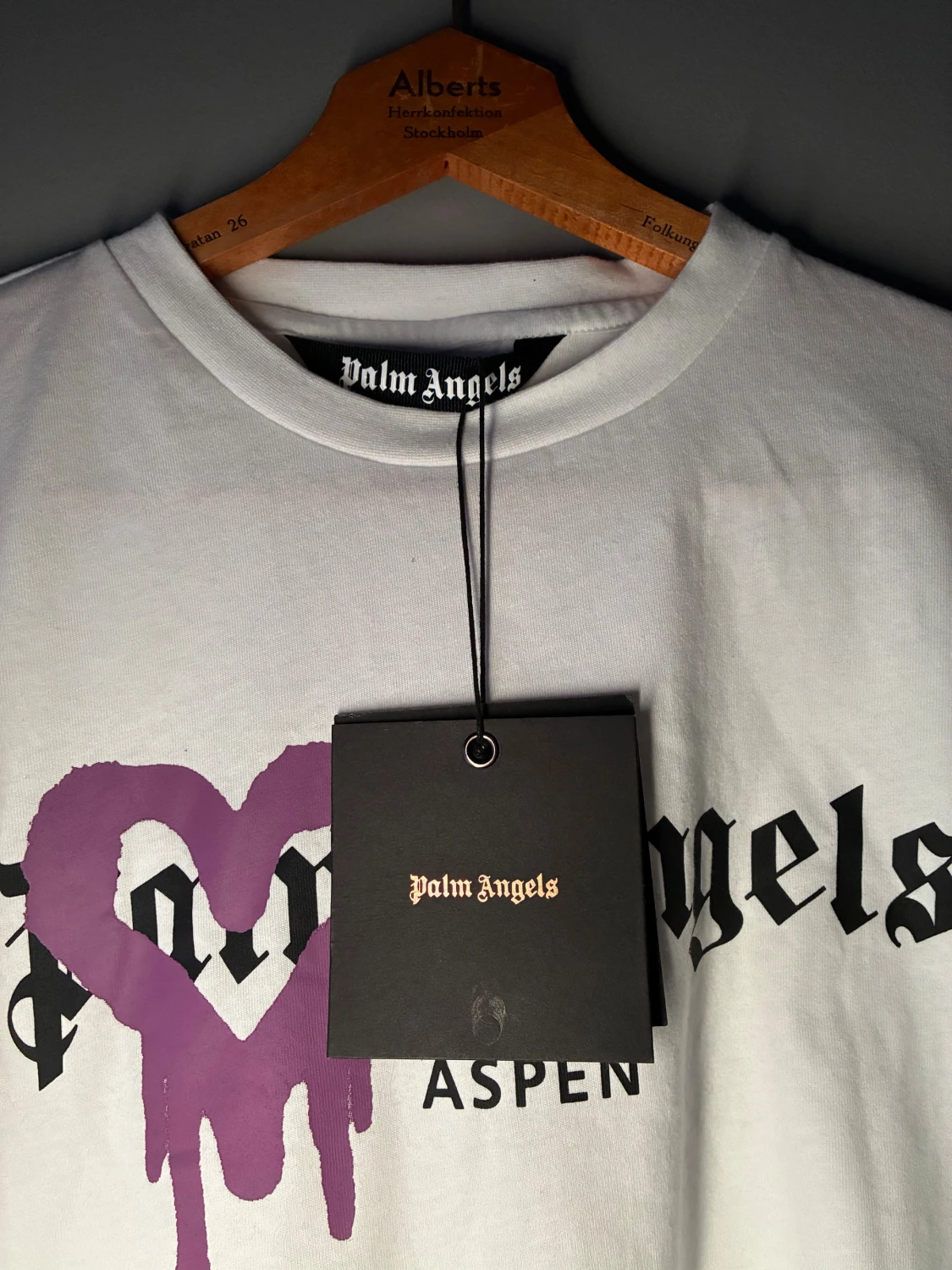Palm Angels Aspen vit t-shirt - 1
