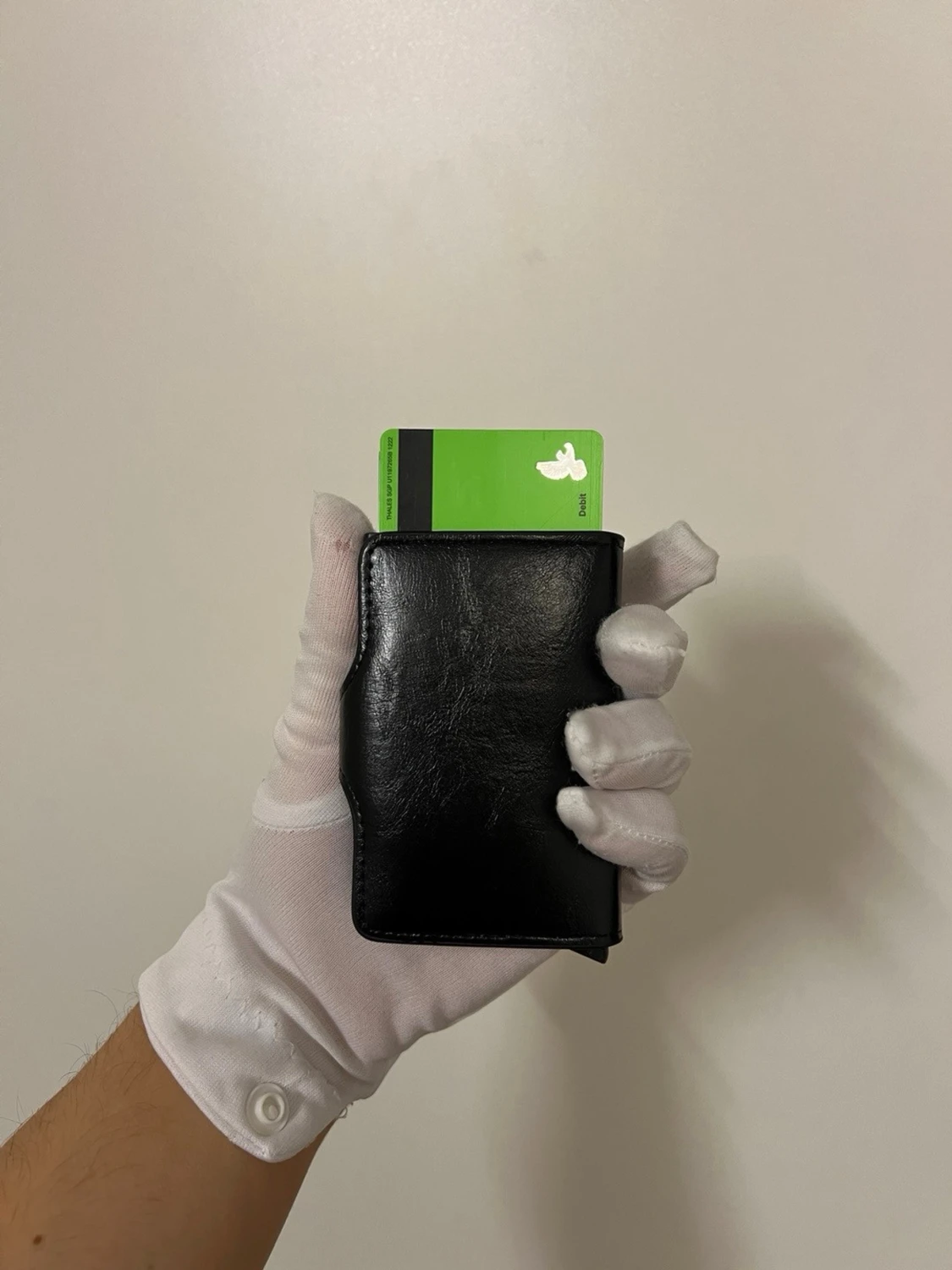 NY Svensk märke PU läder RFID skyddad fr tjuv  - 2