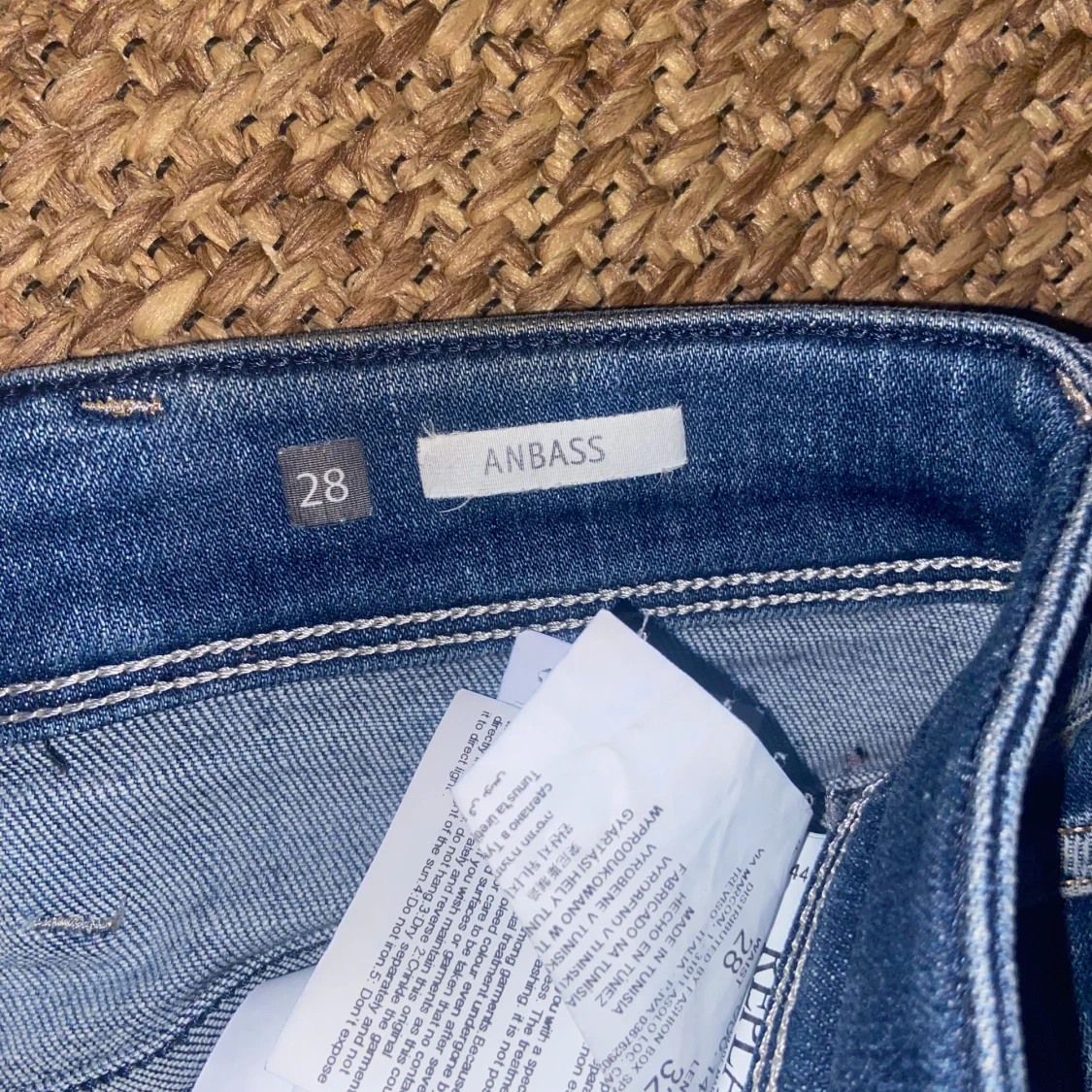 Replay Anbass slim fit  jeans blå, stl 28 - 1