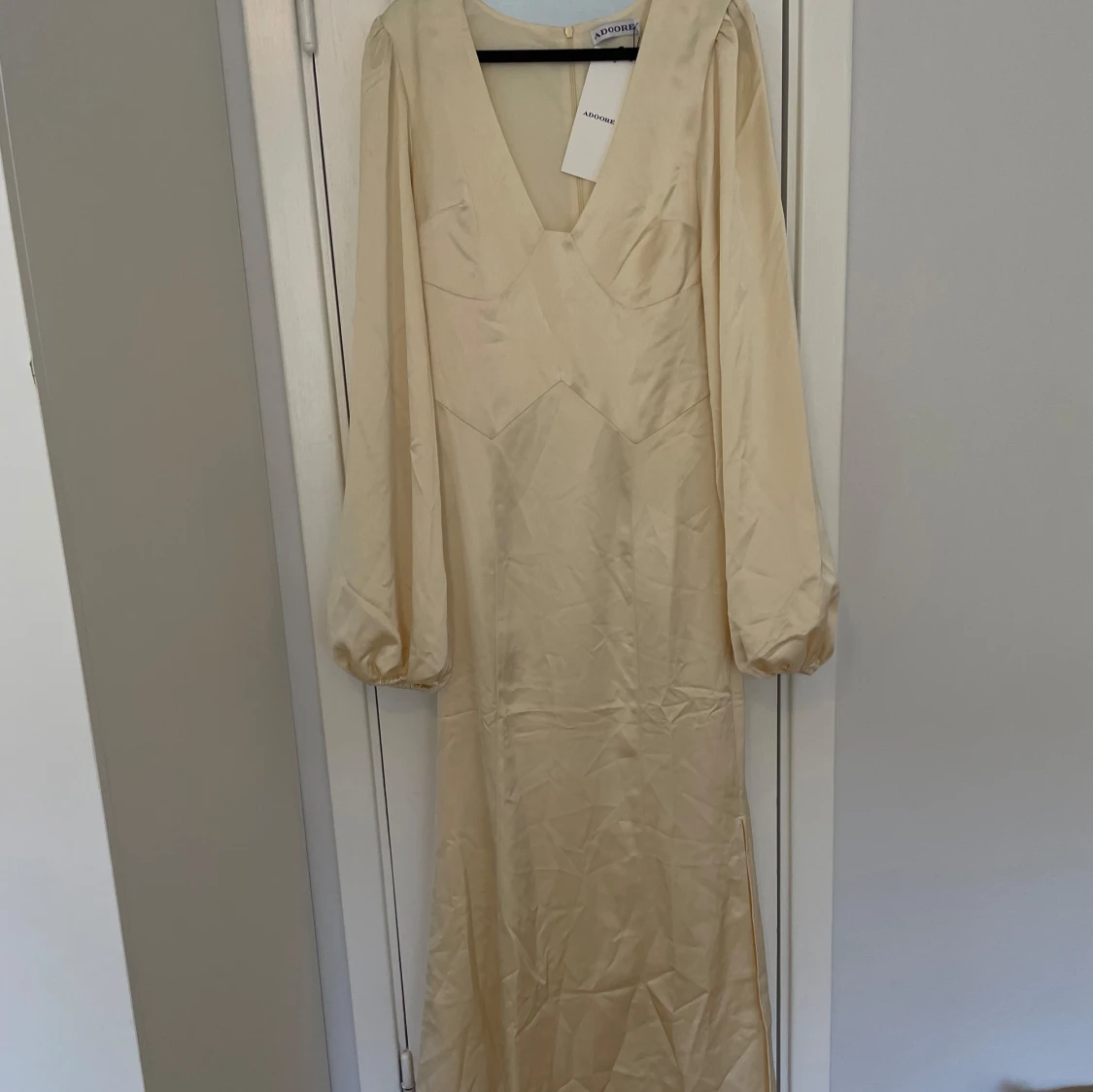 Adoore Andora långklänning vaniljgul - 1