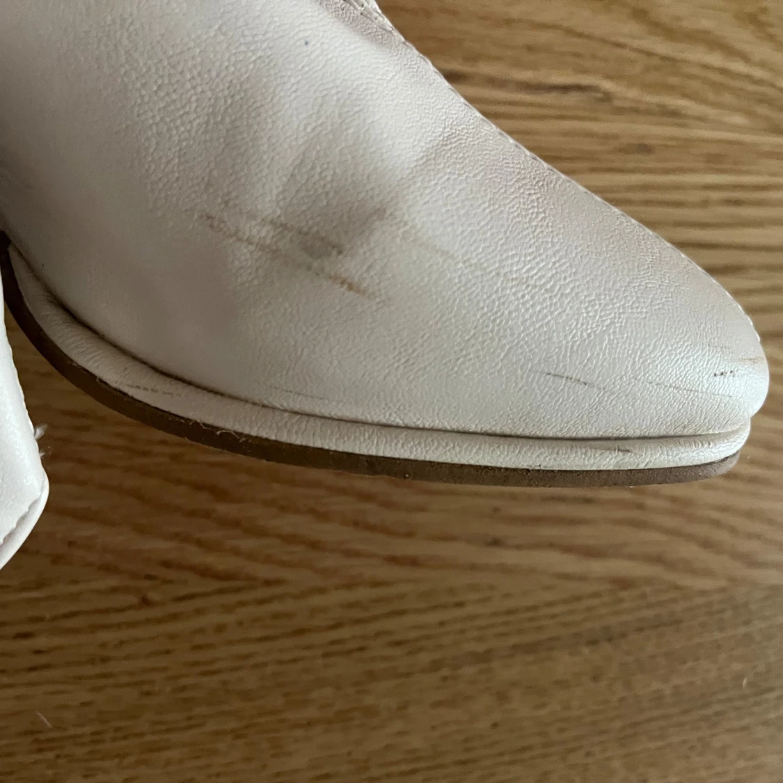 Beige/rosa höga stövlar med klack - 3