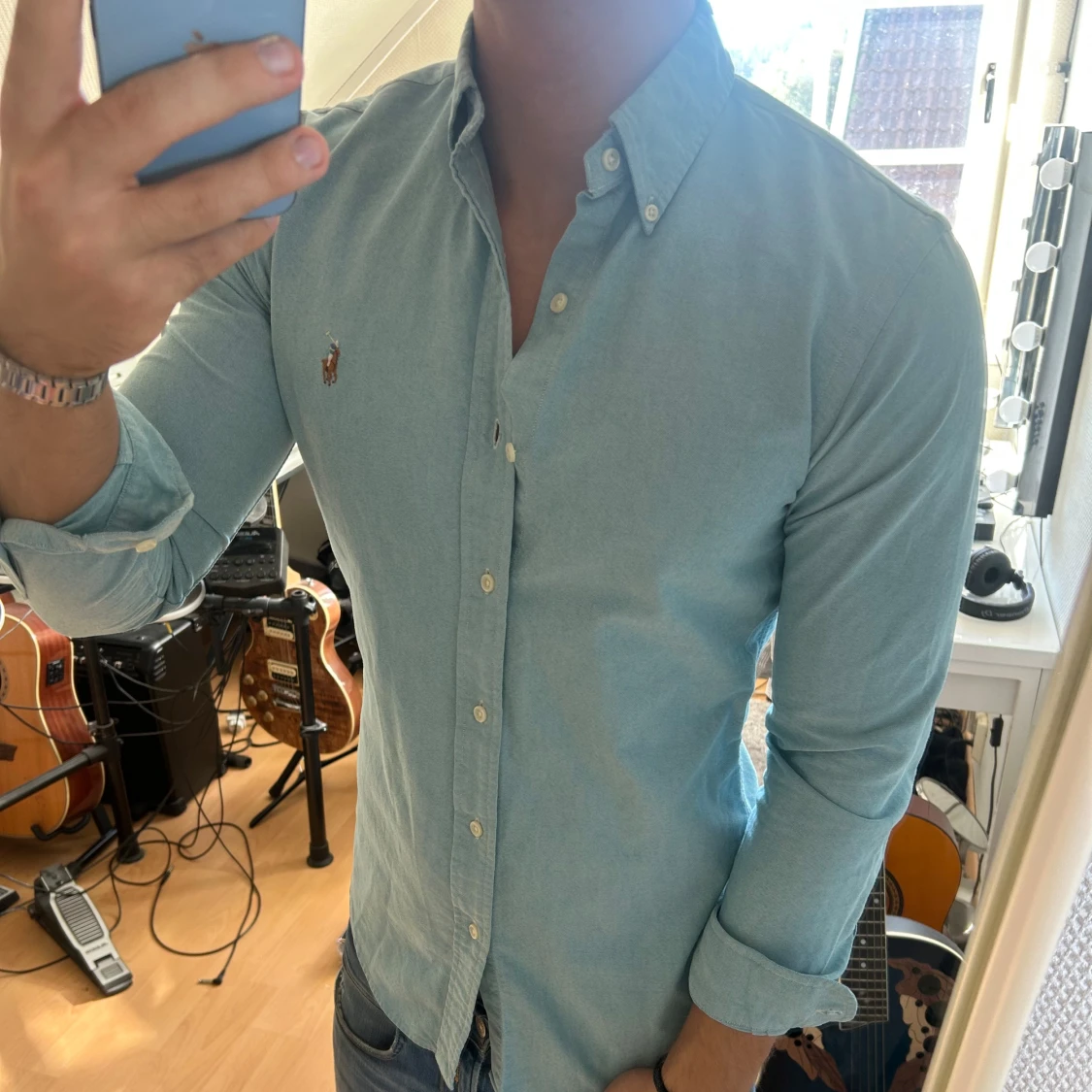 Ljusblå skjorta från Ralph Lauren