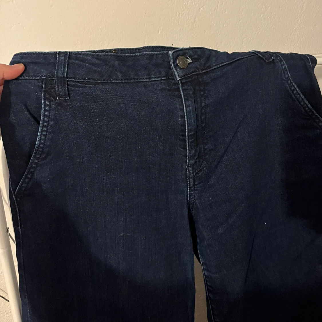 Mörkblå wide jeans från United Colurs of Benetton - 1