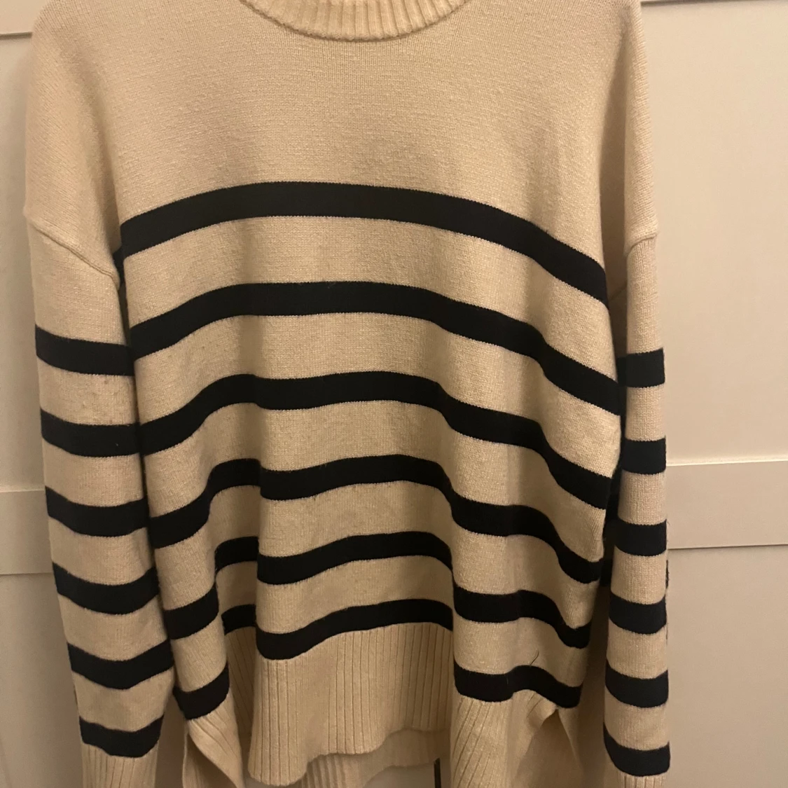 Randig stickad tröja från Zara