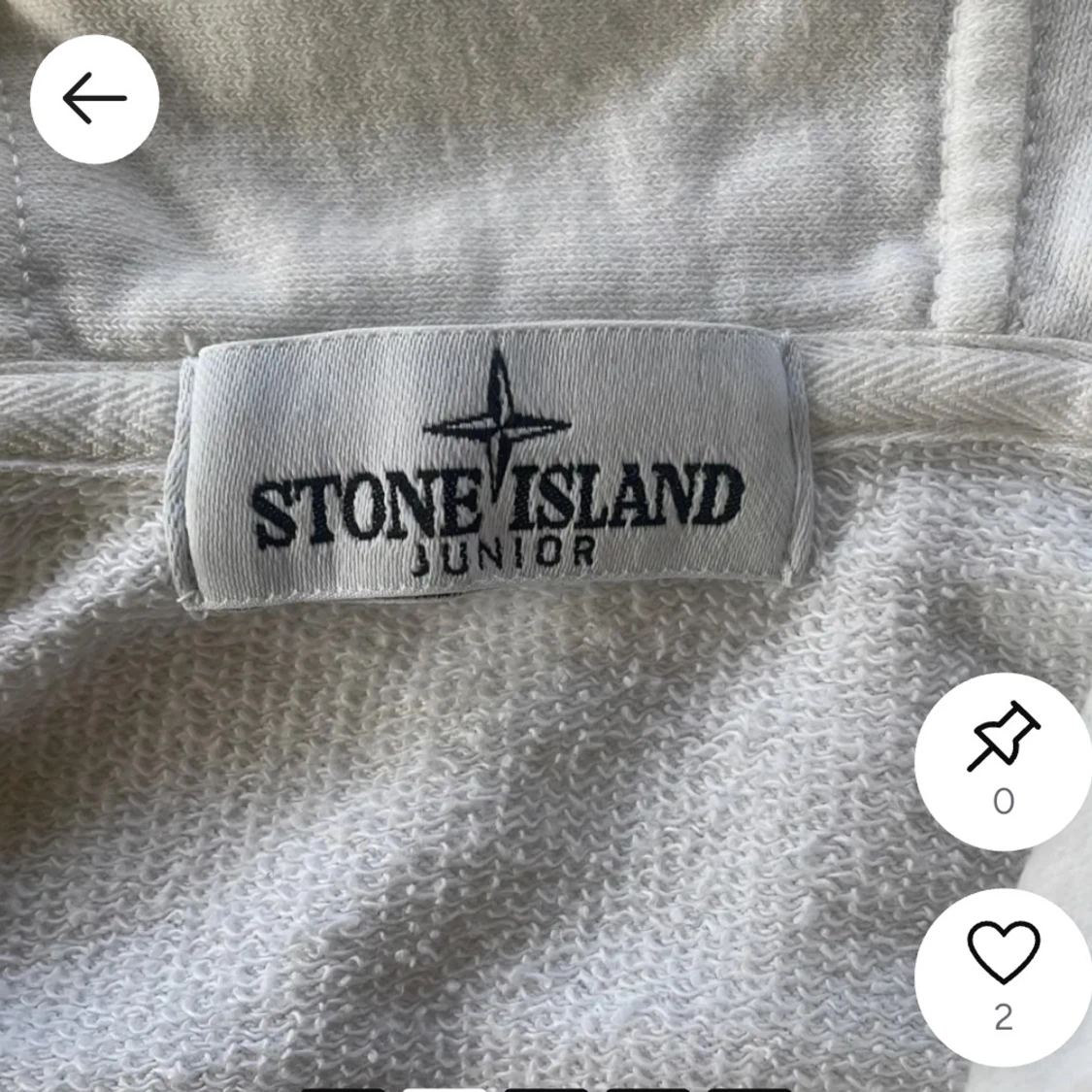 Vit hoodie från Stone Island Junior - 2