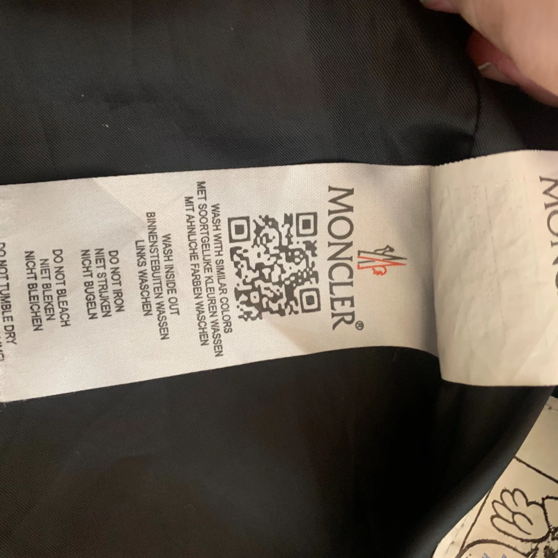 Svart vindjacka från Moncler XXL - 3