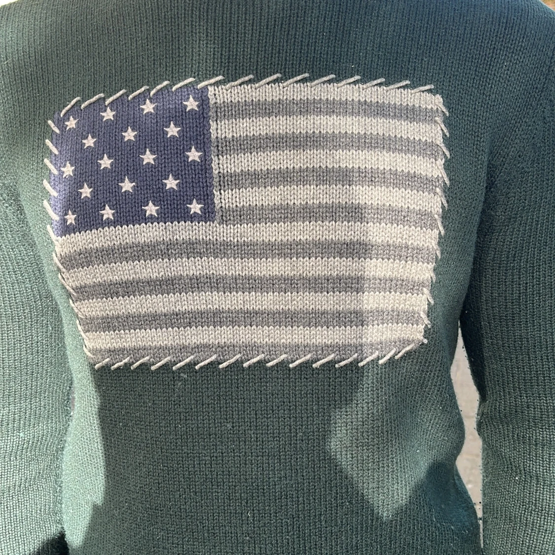 Mörkgrön stickad tröja North Sails - 3